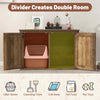 Cat Litter Box Enclosure Pet House End Table with Entrance Hole