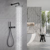 Brass Round Bathroom Rainfall Shower Head System Mixer Valve Set Bathtub Faucet