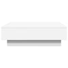 Coffee Table White 90x90x28 Engineered Wood G8R9