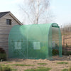 Walk-In Polytunnel Greenhouse Outdoor Grow House Roll Up Door Windows 2.5x2x2m