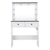 Dressing Table with LED Mirror Makeup Desk Vanity Table with 2 or 5 Drawers New