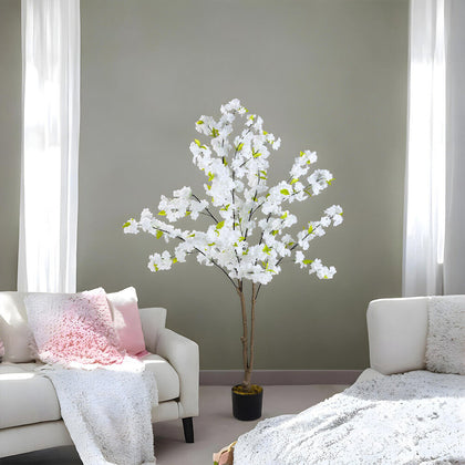 Artificial Sakura Flower Tree Realistic Faux Plant Indoor Outdoor Decor Cherry