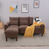 Luxury 3 Seater Corner Sofa Armchair Settee Couch with Footstool Living Room