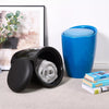 Storage Stool w/ Faux Leather Ottoman Seat Toys Holder ABS Plastic Foam | 51cm