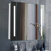 Wall Mounted Shaver Socket LED Bathroom Mirror Cabinet Illuminated Lights Hotel
