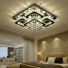 20-100cm Flush Mount Modern Square Ceiling Chandelier Crystal Light Lamp Pendant