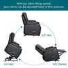 Leather Power Lift Riser Recliner Armchair Electric Single Sofa Arm Chair Black