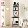 Smilesun Record Player Stand Vinyl Record Storage Turntable Stand for 200 Albums