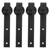 366cm 12FT Double Door Splicing Regular Carbon Steel Barn Door Hanging Rail
