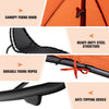 Patio Hammock Lounge Chair with Canopy Rocking Swing Chaise Lounge with Cushion