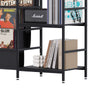 Smilesun Record Player Stand Vinyl Storage 3 Tier Turntable Stand for 200 Albums