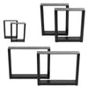 2x Industrial Box Shaped Table Legs Furniture Feet Stand Bench Desk Metal Base