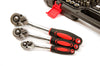Professional 216PCS Ratchet Spanner Socket Set 1/2" 1/4" 3/8" Tool Kit with Case