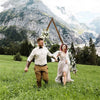 Rustic Triangle Wedding Arch Thicken Wooden Backdrop Stand Wedding Arbor Frame