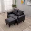 Panana 2 Seats Loveseat Couch Sofa Ottoman Upholstered Furniture for Small Space