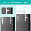 Wall/Door Mounted Jewelry Armoire Organizer Full-length Mirror Storage Cabinet