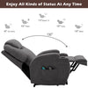 Electric 8 Point Massage Fabric Riser & Recliner Chair Heated Sofa Armchair Grey