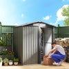 5ft x 4.3ft Outdoor Metal Storage Shed with Sliding Door Sloped Roof