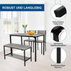 Modern 2/4 Seat Dining Table and Chairs Set Metal Wood Kitchen Home Restaurant