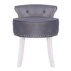 Bedroom Padded Seat Vanity Chair Makeup Stool Dressing Table Velvet Pouffe Chair