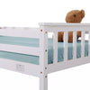 Kids Bunk Beds Double Pine Wooden Bunk Beds With Mattresses 3FT Single Bed Frame