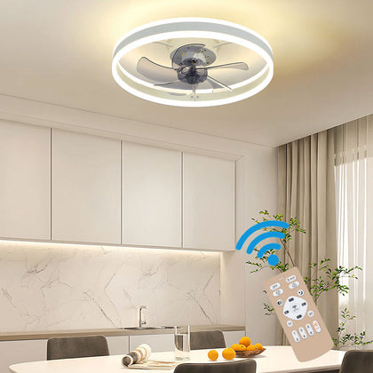 2in1 LED Ceiling Fan Light Dimmable Chandelier Lamp Ceiling Light Remote Control