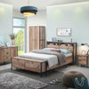 Tall Wooden 2 Door Wardrobe Storage Cupboard Clothes Rail Clothes Bedroom