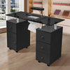 Manicure Table Makeup Dressing Station Nail Desk Workstation Storage Portable