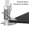 Marble Kitchen Breakfast Bar Table Counter Dining Table High Desk w/ Metal Frame