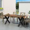 2x Industrial Steel Table Legs Stand Feet Trapezium X Square Shape Frame 2024