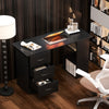 120cm Computer Desk Writing PC Table Workstation Laptop w/ 3 Shelf & Drawers