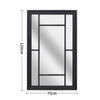 120CM Large Window Style Wall Hanging Mirror Glass Panel Vintage Hallway Home UK