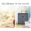 Chest of Drawers w/ 2 Drawers Home Storage Organizer Unit Modern Fabric Dresser