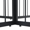 Dining Table 140 x 80 cm Rectangle Marble Effects Kitchen Table with Metal legs