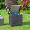 Storage Cabinet Indoor Outdoor Garden Steel Chest Box Tool Shed Patio Container
