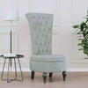High Back Chair Sofa Chair Living Room Seat Chair Velvet Button Resign