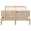 Bed Frame with Headboard 150x200 King Size Solid Wood Pine M8N3