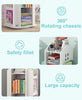 Rotating House Bookcase Storage Rack Bookshelf Kids Bedroom Playroom Shelf UK