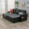 Panana Corner Sofa Bed with Storage PU Leather/Fabric Universal Corner Chaise
