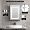Bathroom Mirror Cabinet Wall Mounted - Dimmable Mirror Cabinet with LED Lights