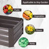 Galvanized Outdoor Garden Raised Baskets Vegetable/Herb/Flower Grow Bed Planter