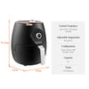 5L Air Fryer Small Sized Classic Type With Knob Ready Alert Family Application
