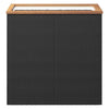 Planter Black 80x40x80 cm Poly Rattan vidaXL