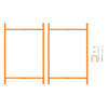 Mortar Spot Board Stand 500mm 750mm High Folding Steel Bricklayer Plastering