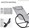 Rocking Sun Lounger, Garden Rocking Chair Zero Gravity Lounge Chair, Outdoor Pat
