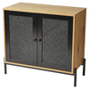 Industrial Storage Cabinet Vintage Side Doors Cupboard Retro Metal Console Table