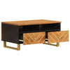Coffee Table Tea Side Sofa Brown and Black Solid Wood Mango