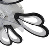 Ceiling Fan Light Reversible Airflow 5 Blades Mount Lighting APP/Remote Dimmable