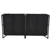 Portable Folding Bed Guest Compact Single Bedframe Guest Visitor Bed on Wheels