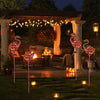 Solar Powered LED Flamingo Flowers Stake Light Outdoor Garden Yard Lawn Ornament